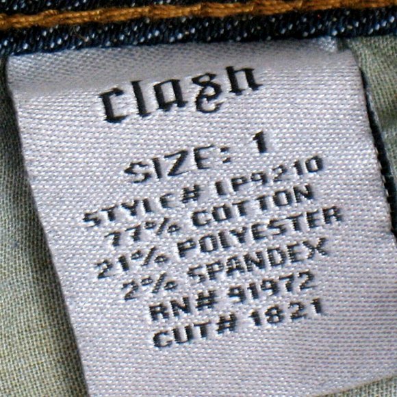 Clash Jeans - Skinny Slim - Dark Wash - Embellished - Women's Size 1 (tag) - Picture 8 of 8